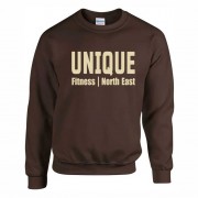 Unique Fitness Sweatshirt - Sandy Stone print only